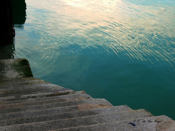 Coucher du soleil sur le port